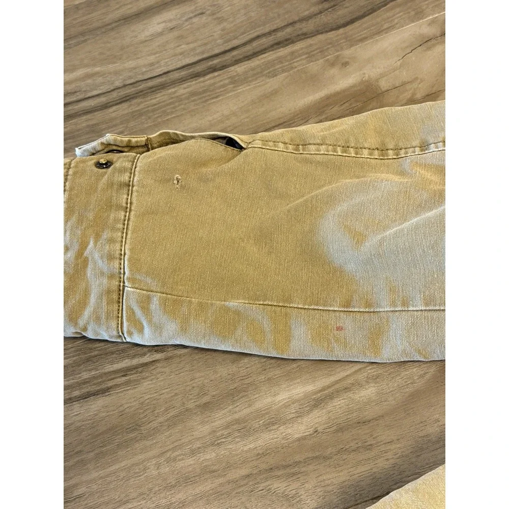 Levi Strauss Sherpa Lined Military Field Jacket Mens XL Olive Green Utility Coat